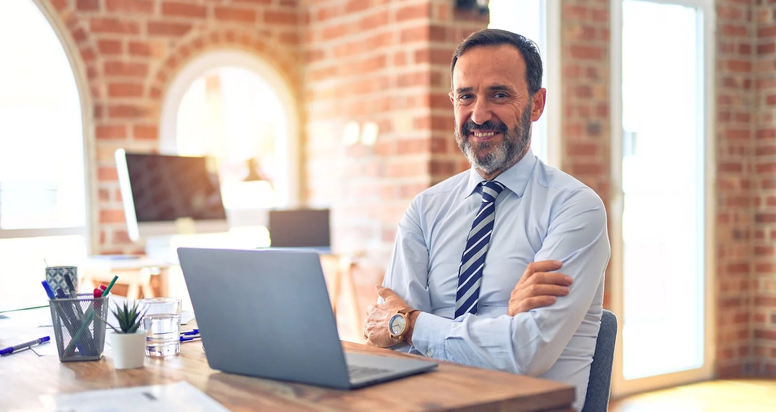 man on laptop